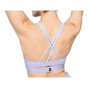 Women's Light Purple Strappy Sports Bra